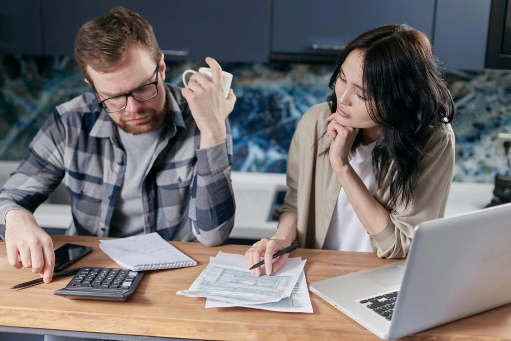 A couple researching updating a trust.