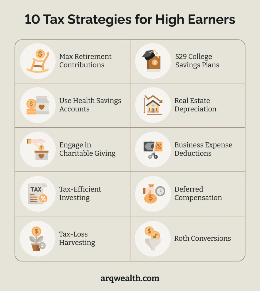 10 tax strategies for high earners